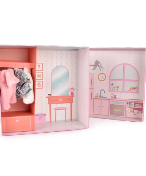 Doudou et Compagnie Mon premier dressing de poupee - Emilie et ses vêtements> Poupées De Chiffon