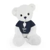 Doudou et Compagnie Ours en peluche blanc avec T-shirt Equipe de France - 30 cm> Peluches|Les Ours En Peluche
