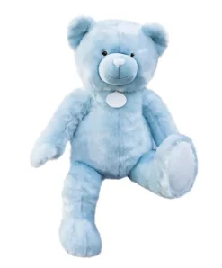 Doudou et Compagnie Ours en peluche bleu glaçé- Collection- 120 cm> Peluches Géantes|Les Ours En Peluche
