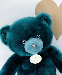 Doudou et Compagnie Ours en peluche bleu paon - Collection - 30 cm> Les Ours En Peluche