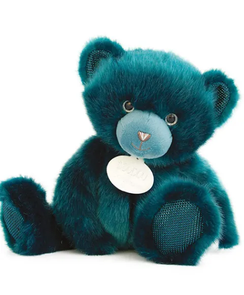 Doudou et Compagnie Ours en peluche bleu paon - Collection - 30 cm> Les Ours En Peluche