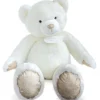 Doudou et Compagnie Ours en peluche Géant Collection - Blanc Poudré -120 cm> Peluches Géantes|Peluches