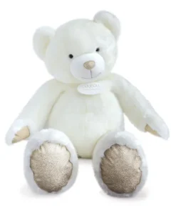 Doudou et Compagnie Ours en peluche Géant Collection - Blanc Poudré -120 cm> Peluches Géantes|Peluches