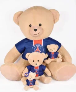 Doudou et Compagnie Ours en peluche geant avec maillot PSG - 60 cm><noscript><img width=
