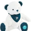 Doudou et Compagnie Ours en peluche Premium blanc avec bandana Paris 2024 - 37 cm> Peluches|Les Ours En Peluche