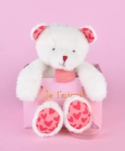 Doudou et Compagnie OURS JE T'AIME en sac cadeau - 25 cm> Peluches