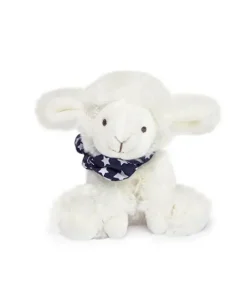 Doudou et Compagnie Peluche agneau blanc avec chouchou - 12 cm - Modèle aléatoire><noscript><img width=
