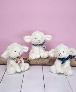 Doudou et Compagnie Peluche agneau blanc avec chouchou - 12 cm - Modèle aléatoire><noscript><img width=