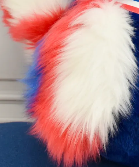 Doudou et Compagnie Peluche coq bleu marine - 24 cm - Fabriqué en France> Peluches