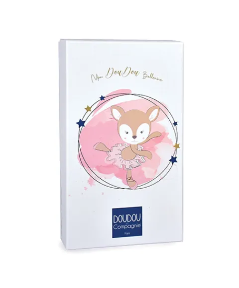 Doudou et Compagnie Peluche faon Ballerine beige - 30 cm> Peluches