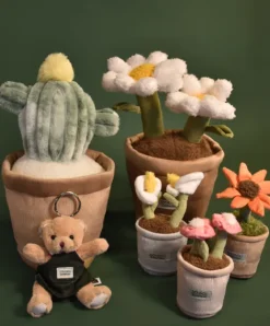 Doudou et Compagnie Peluche fleur - 9 cm - Botanique - Rose><noscript><img width=