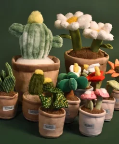 Doudou et Compagnie Peluche fleur - 9 cm - Botanique - Vert fonçé><noscript><img width=