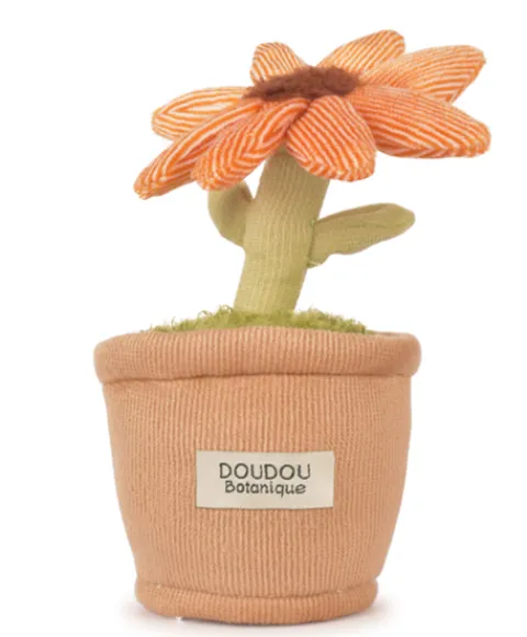 Doudou et Compagnie Peluche fleur - 9 cm - Botanique - Orange> Peluche Adulte|Peluches