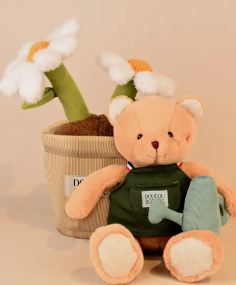 Doudou et Compagnie Peluche fleur - Marguerite - 25 cm> Peluche Adulte|Peluches