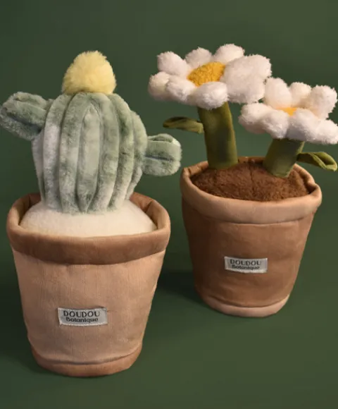 Doudou et Compagnie Peluche fleur - Marguerite - 25 cm> Peluche Adulte|Peluches