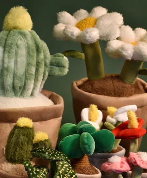 Doudou et Compagnie Peluche fleur - Marguerite - 25 cm> Peluche Adulte|Peluches