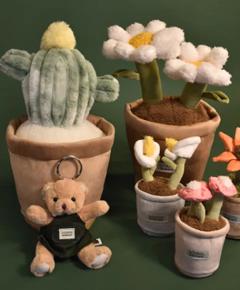 Doudou et Compagnie Peluche fleur - Marguerite - 25 cm> Peluche Adulte|Peluches