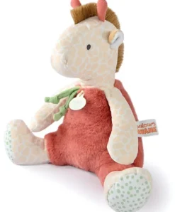 Doudou et Compagnie Peluche girafe beige et orange - 30 cm> Peluches