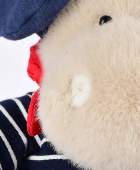 Doudou et Compagnie Peluche Hippopotame avec Béret et Marinière - 26 cm> Peluches