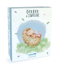Doudou et Compagnie Peluche Hérisson avec bébé - 25 cm - Unicef><noscript><img width=