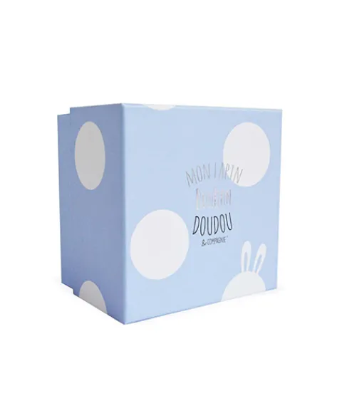 Doudou et Compagnie Peluche Lapin Bonbon Bleu - 16 cm> Petit Format|Peluches