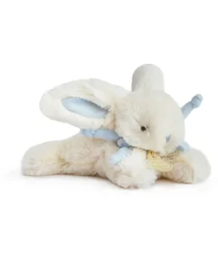 Doudou et Compagnie Peluche Lapin Bonbon Bleu - 16 cm><noscript><img width=