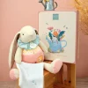 Doudou et Compagnie Peluche lapin rose avec doudou - LAPIN CIBOULETTE - 28 cm> Peluche Avec Doudou
