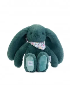 Doudou et Compagnie Peluche lapin vert 25 cm - Lapin Fleurette> Peluches