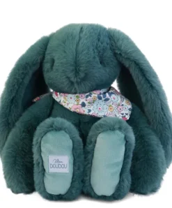 Doudou et Compagnie Peluche lapin Vert 35 cm - Lapin Fleurette><noscript><img width=