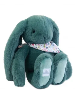 Doudou et Compagnie Peluche lapin Vert 35 cm - Lapin Fleurette><noscript><img width=