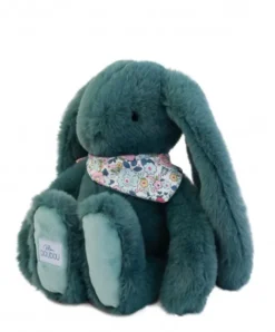 Doudou et Compagnie Peluche lapin Vert 35 cm - Lapin Fleurette><noscript><img width=