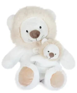 Doudou et Compagnie Peluche lion avec Bébé - 25 cm - Unicef> Peluches
