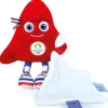 Doudou et Compagnie Peluche mascotte JO 2024 avec Doudou - 22 cm> Doudou Mouchoir