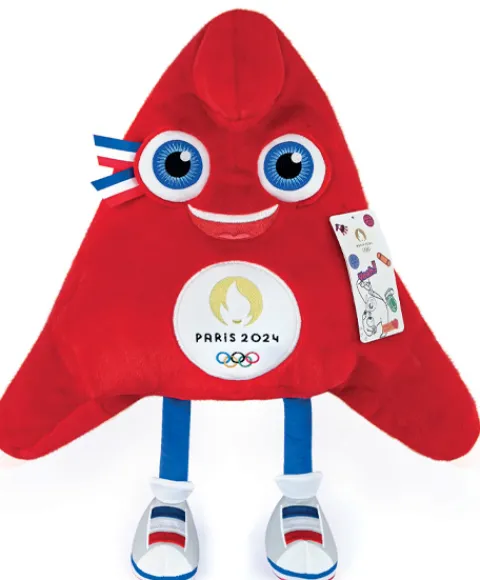Doudou et Compagnie Peluche Mascotte Officielle Jeux Olympiques Paris 2024 - 50 cm> Peluches Géantes