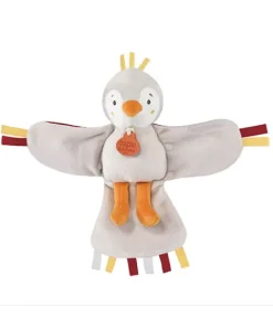 Doudou et Compagnie Peluche musicale oiseau-Cui-Cui -Terracotta> Doudou Plat|Boîte À Musique