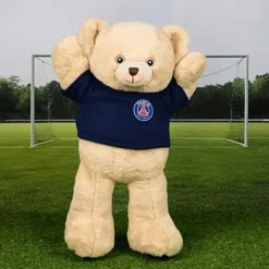 Doudou et Compagnie Peluche officielle OURS PSG capuche - 35 cm><noscript><img width=
