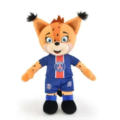 Doudou et Compagnie Peluche officielle PSG - Mascotte Germain Le Lynx - 35 cm> Peluches