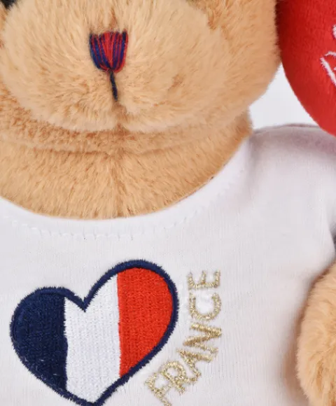 Doudou et Compagnie Peluche Ours beige - Bisous - 25 cm> Peluches|Peluche Adulte