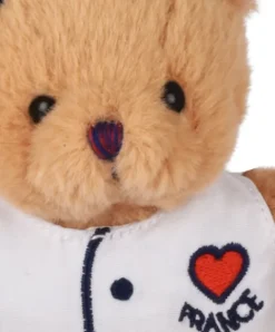 Doudou et Compagnie Peluche Ours beige - Porte-cle - Chef avec baguette - 15 cm><noscript><img width=