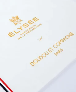 Doudou et Compagnie Peluche ours blanc fabriqué en France - L'Ours Élysée - 30 cm><noscript><img width=