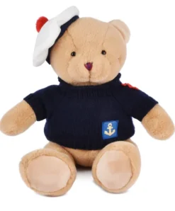 Doudou et Compagnie Peluche Ours Marin avec pull over - 28 cm> Peluches|Peluche Adulte