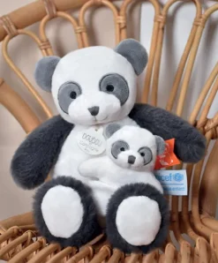 Doudou et Compagnie Peluche Panda avec bébé - 25 cm - Unicef> Peluches
