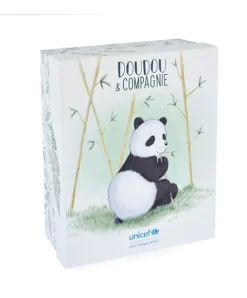 Doudou et Compagnie Peluche Panda avec bébé - 25 cm - Unicef><noscript><img width=