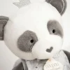Doudou et Compagnie Peluche Panda gris avec doudou- Attrape-rêves - 28 cm> Peluche Avec Doudou