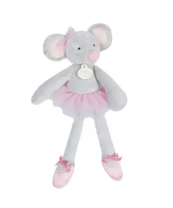 Doudou et Compagnie Peluche Souris Ballerine grise - 30 cm> Peluches