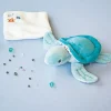 Doudou et Compagnie Peluche Tortue doudou bébé verte - 16 cm> Doudou Mouchoir|Peluche Avec Doudou