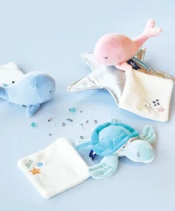 Doudou et Compagnie Peluche Tortue doudou bébé verte - 16 cm><noscript><img width=