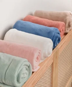 Doudou et Compagnie Plaid douceur 70*100cm - Blanc><noscript><img width=