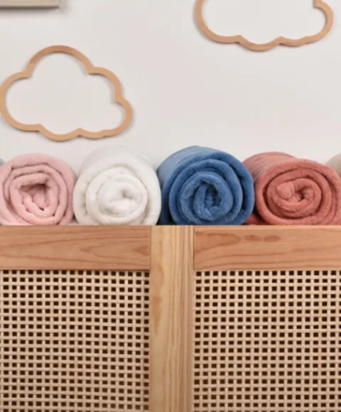 Doudou et Compagnie Plaid douceur 70*100cm - Terracotta> Les Plaids