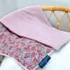 Doudou et Compagnie Plaid rose douceur - BOH'AIME 70x100 cm> Les Plaids